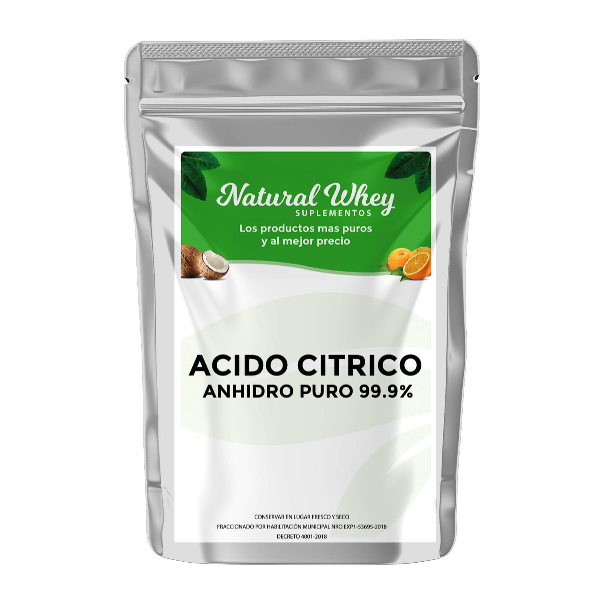 ACIDO CITRICO ANHIDRO PURO 99.9% – Natural Whey Suplementos