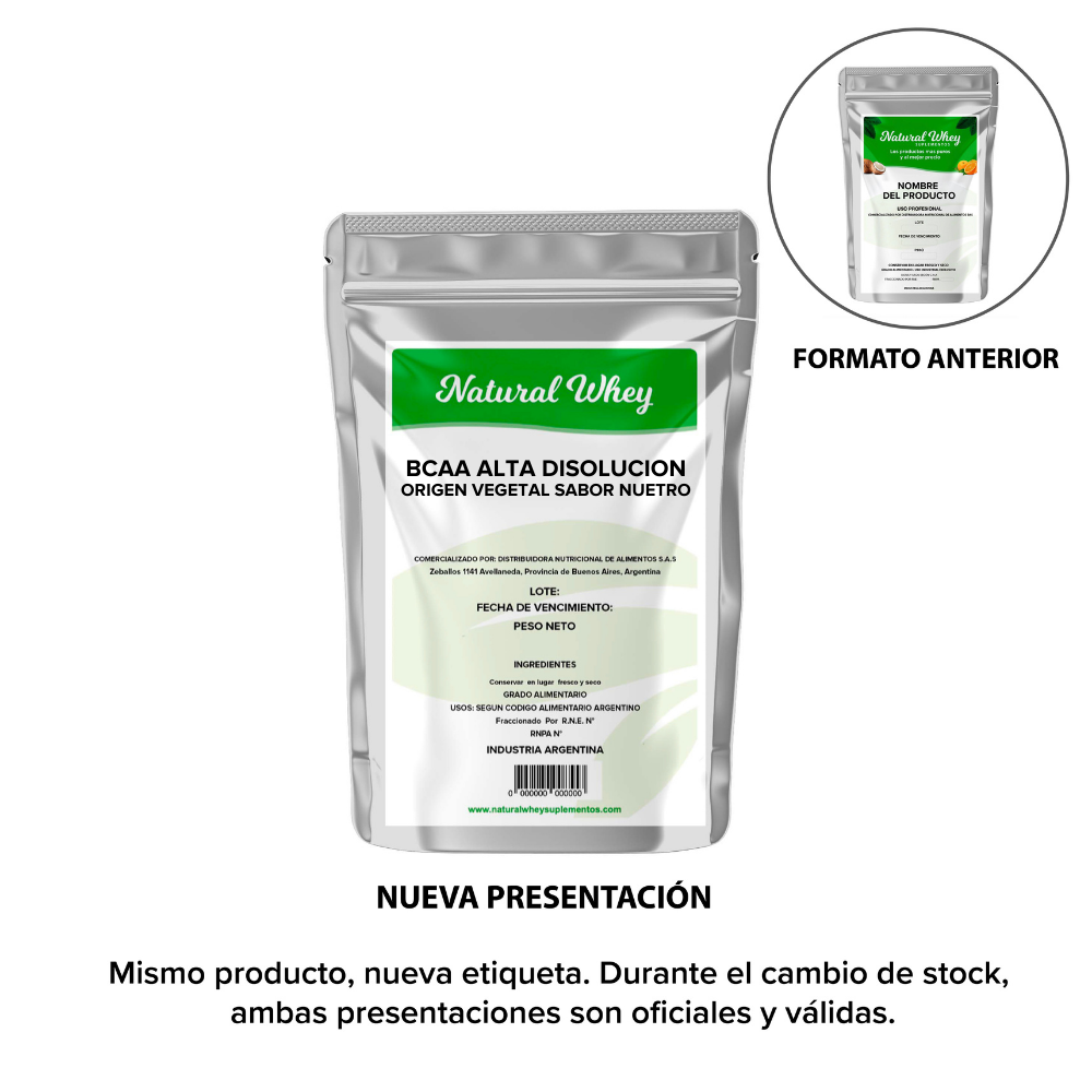 BCAA ALTA DISOLUCION ORIGEN VEGETAL SABOR NUETRO