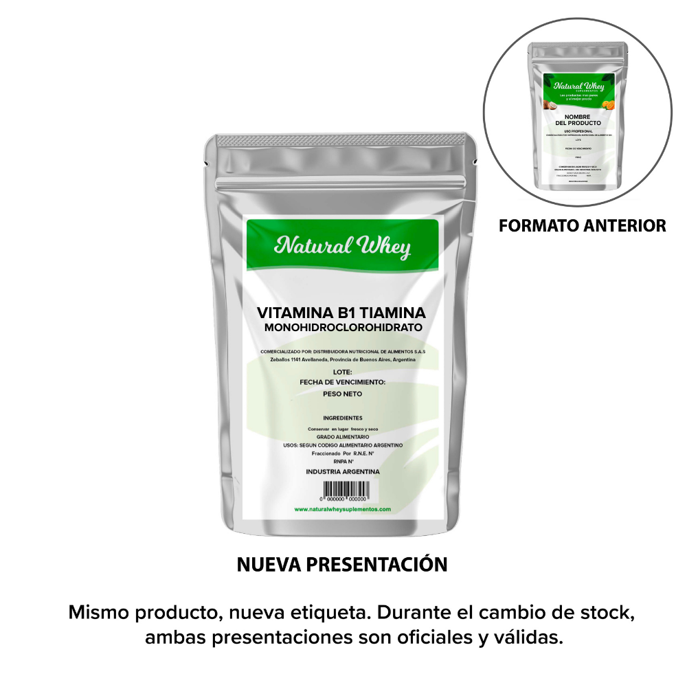 VITAMINA B1 TIAMINA MONOHIDROCLOROHIDRATO